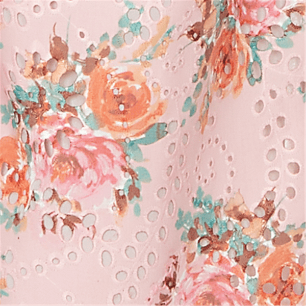 Petite Ruby Rd. Renaissance Romance Floral Eyelet Pants