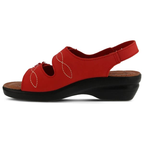 Womens Flexus&#174; By Spring Step Ceri Wedge Sandals - Red