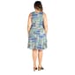 Plus Size 24/7 Comfort Apparel Paisley Fit & Flare Tank Dress - image 2