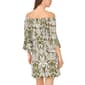 Womens MSK 3/4 Bell Sleeve Off The Shoulder Ikat Shift Dress - image 2