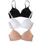 Womens Rene Rofe 3pk. Weekender Wire-Free Bra B26009H3-NNWB - image 1