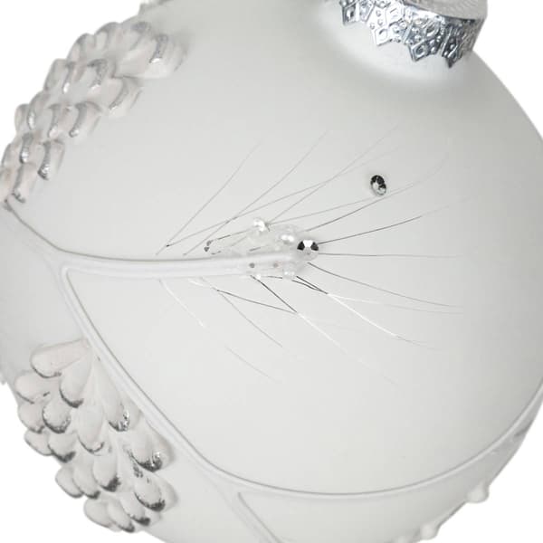 Northlight Seasonal 3.5in. Glass Onion Drop Christmas Ornament