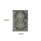 HomeRoots Oriental Power Loom Stain Resistant Accent Rug w/ Frin - image 3