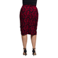 Plus Size 24/7 Comfort Apparel Ruched Pencil Skirt - image 3
