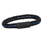Mens Gentlemen's Classics™ Black/Blue Link Bracelet - image 3