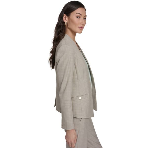 Womens Tommy Hilfiger Open Front Plaid Blazer