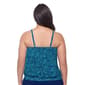 Plus Size American Beach Jump Around Blouson Tankini Swim Top - image 2