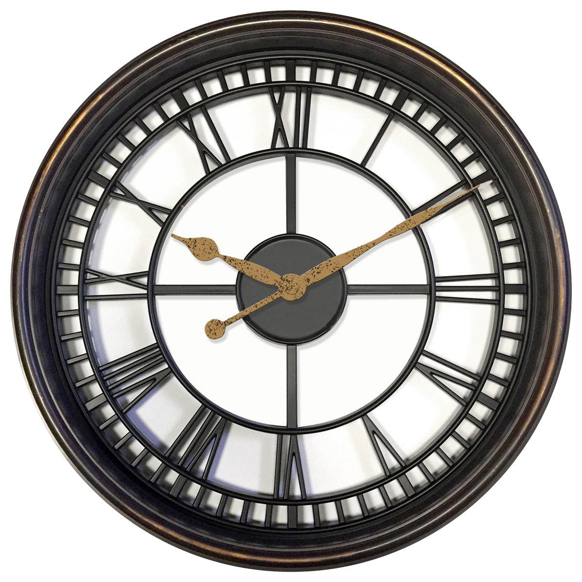 Westclox 20in. Open Back Black Wall Clock