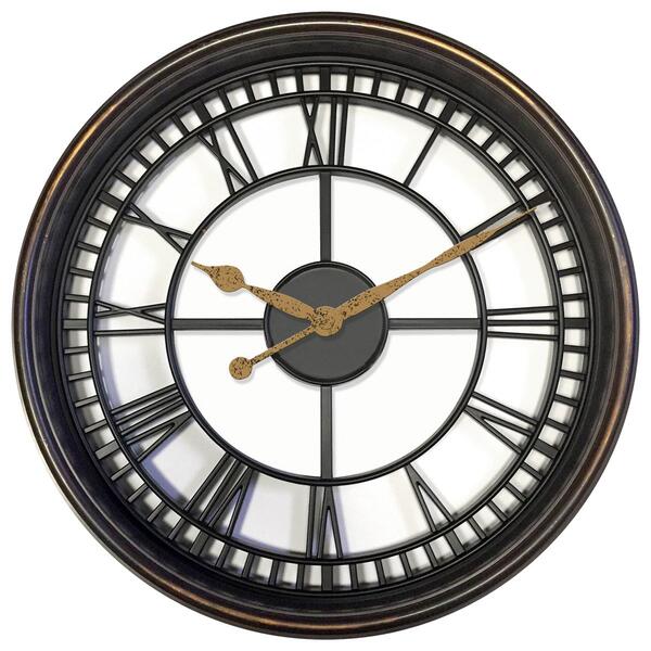 Westclox 20in. Open Back Black Wall Clock - image 