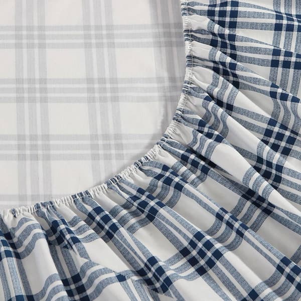 Eddie Bauer Basic Plaid Cotton Percale Sheet Set