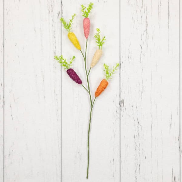 Northlight Seasonal Knitted Carrots Easter Spray