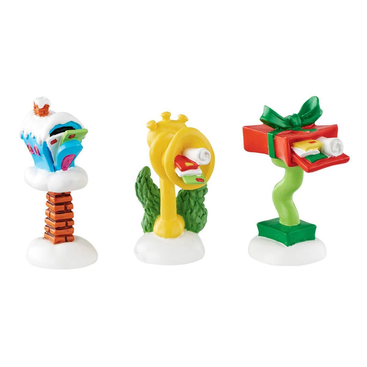 Department 56 Grinch Village Who-ville Wacky Mailboxes