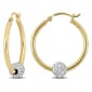 Sophia B 0.06ctw. Diamond Ball 14kt. Gold Hoop Earrings - image 1