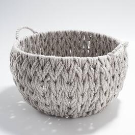 XL Braided Round Chunky Cotton Rope Basket