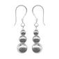 Sterling Silver 4 6 & 8mm Bead Drop Earrings - image 1