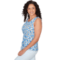 Petite Emaline Key Items Sleeveless Floral Tie Front Blouse - image 4
