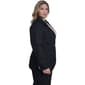Plus Size Calvin Klein Long Sleeve One Button Pinstripe Blazer - image 3