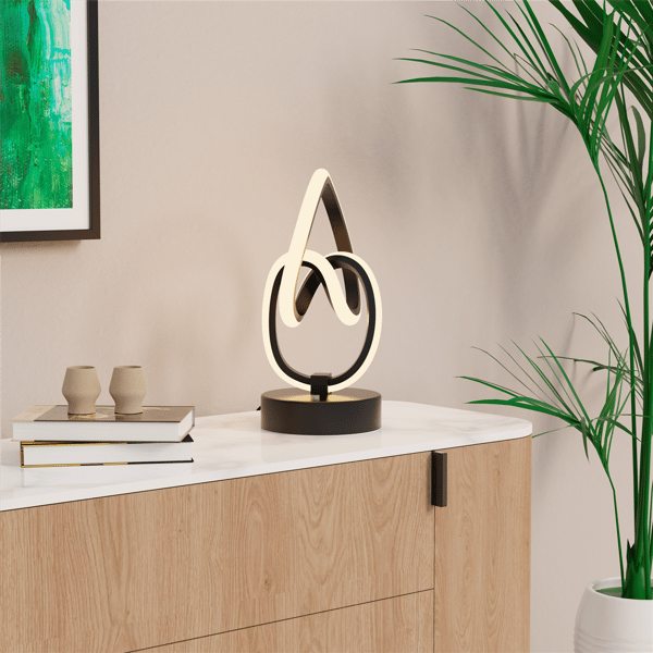 Infibrite 11in. Abstract Art LED Table Lamp