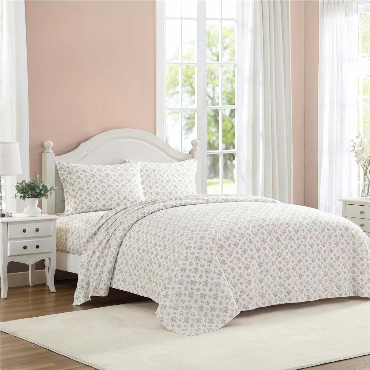 Laura Ashley® Leanna Rose Percale Sheet Set