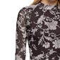 Womens NY Collection Long Sleeve Paisley Mesh Tee - image 4