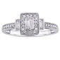 10kt. Loveblooms&#40;tm&#41; Baguette 1/3ctw. Diamond Engagement Ring - image 1
