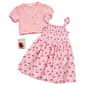 Girls (7-12) BTween(R) Smocked Cherry Dress with Cardigan - image 1