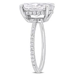 Gemstone Classics™ 10kt. White Gold 4 7/8ctw. Moissanite Ring