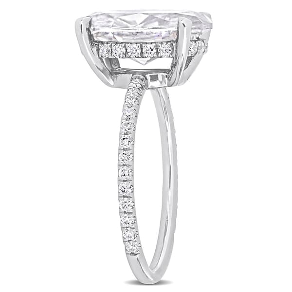 Gemstone Classics™ 10kt. White Gold 4 7/8ctw. Moissanite Ring