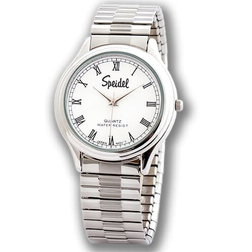 Mens Speidel Roman Numeral Dial Watch - 660330702B - image 