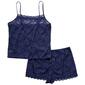 Womens Spree Intimates Lace Cami Short Set - image 1