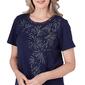 Womens Alfred Dunner All American Fireworks Knit Tee - image 2