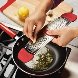Rachael Ray Stainless Steel Multi-Grater w/ Silicone Handles-Red
