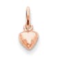 Gold Classics&#40;tm&#41; 14kt. Rose Gold 3D Heart Charm - image 1