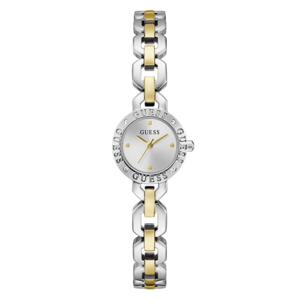 Womens Guess Two-Tone Silver Dial Analog Watch - GW1019L3 - image 