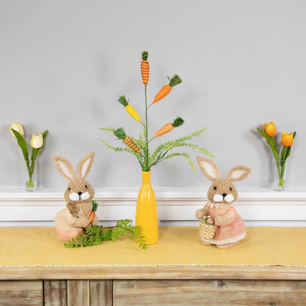 Northlight Seasonal Striped Carrots Artificial Easter Spray