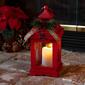Alpine Warm White LED Candle Metal and Glass Lantern - image 3