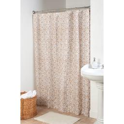 Geo Batik Fabric Shower Curtain