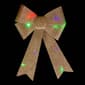 Northlight Seasonal LED Color Changing Gold Glitter Bow Décor - image 3