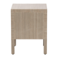 bali & pari Juniper Grasscloth Nightstand with Scalloped Base - image 5