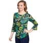 Petite Ruby Rd. Must Haves II Bold Floral Bell Sleeve Blouse - image 3
