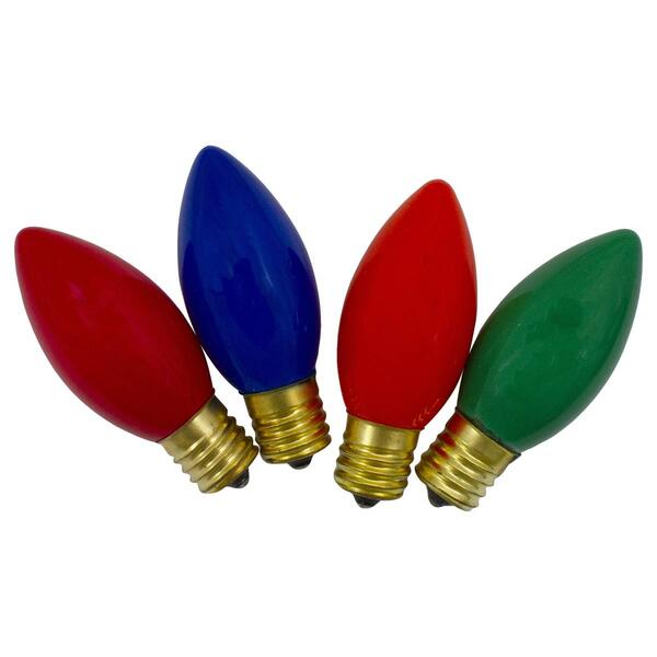 Northlight Seasonal C9 Multicolored Replacement Bulbs - Pack of 4 - image 