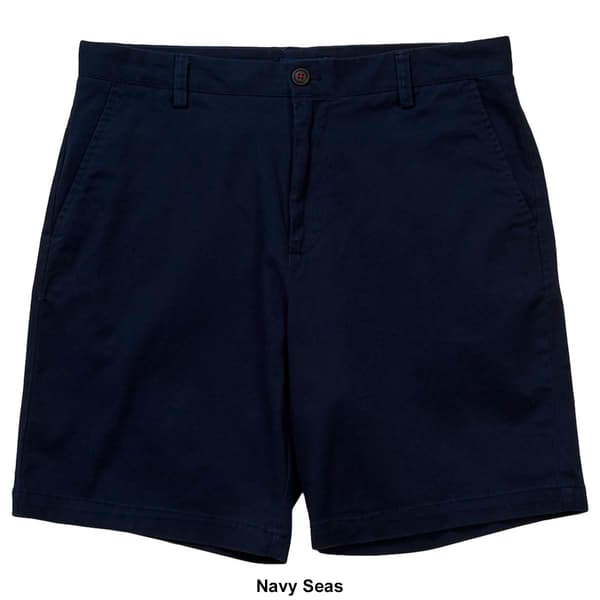 Mens Nautica Flat Front Stretch Deck Shorts