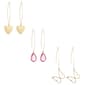 Ashley Trio Metal Fishhook Earring Set - image 1