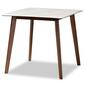 Baxton Studio Paras Light Beige/Walnut Brown Wood 5pc. Dining Set - image 3