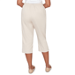 Petites Alfred Dunner Classics_S6 Solid Twill Button Hem Capri P - image 2