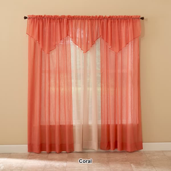 Erica Crushed Voile Ascot Valance- 51x24