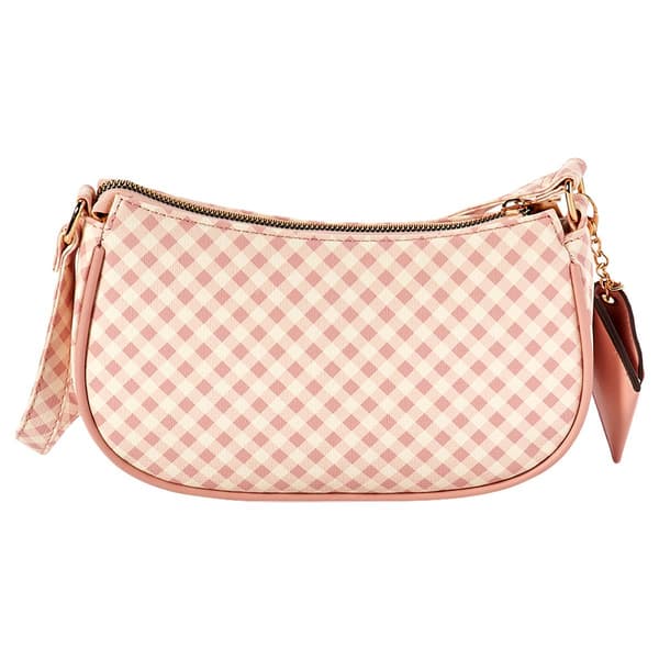 DS Fashion Blush Gingham Shoulder Bag