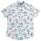 Mens Chaps Easy Care Short Sleeve Tropical Button Down Shirt - image 1