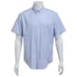Mens Preswick & Moore(R) Short Sleeve Plaid Dress Shirt - Navy - image 1