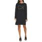 Womens Calvin Klein Long Sleeve Calvin Klein Logo Sweater Dress - image 1